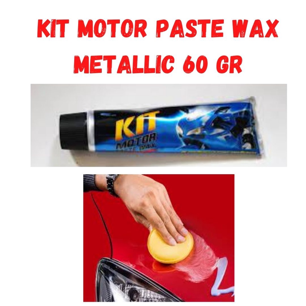 Kompon Penghilang Baret Halus Kit Compon Pasta Wax Metallic  Motor Mobil Original 60 gr