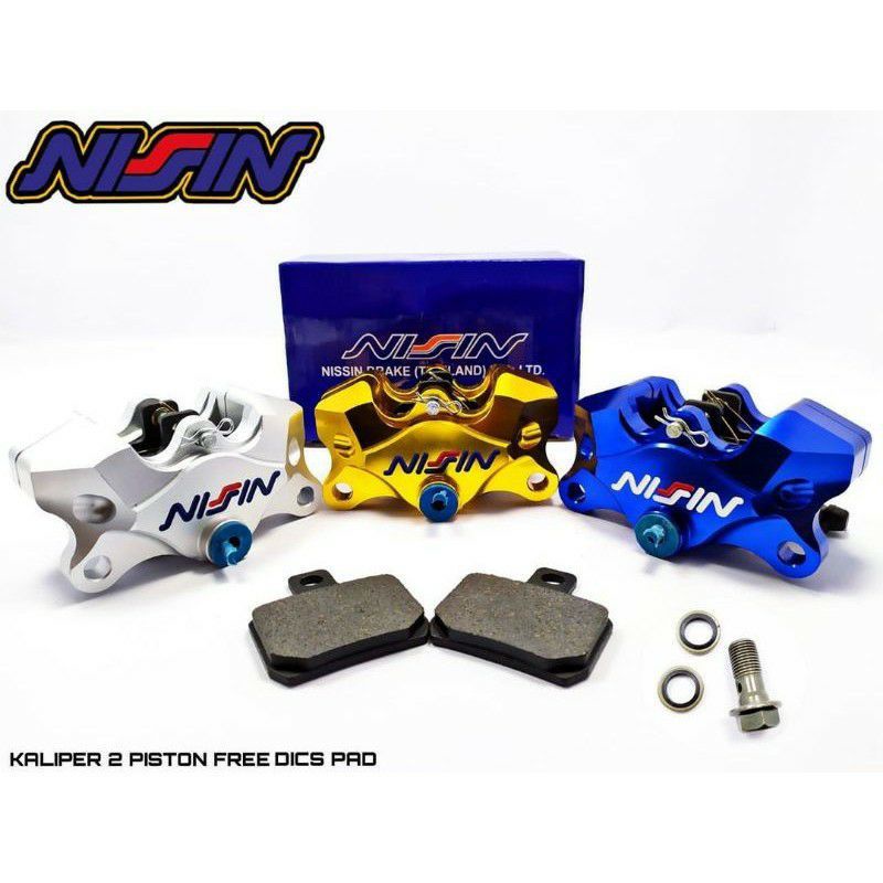 Kaliper Nissin 2 Piston Full CNC Universal