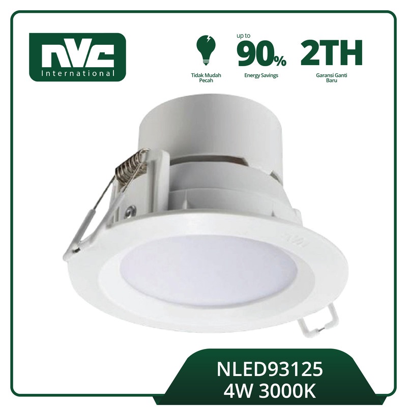 Lampu NVC Downlight LED NLED93125 4W Series (3000K/4000K/5700K)