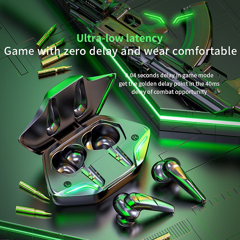 Apro366 TWS Bluetooth Headset Gaming Music Mode ganda Dengan Mikrofon 5.1 Earphone Bluetooth TWS HiFi Stereo Waterproof Earbuds Wireless Earphone Headset with Mic Headphone