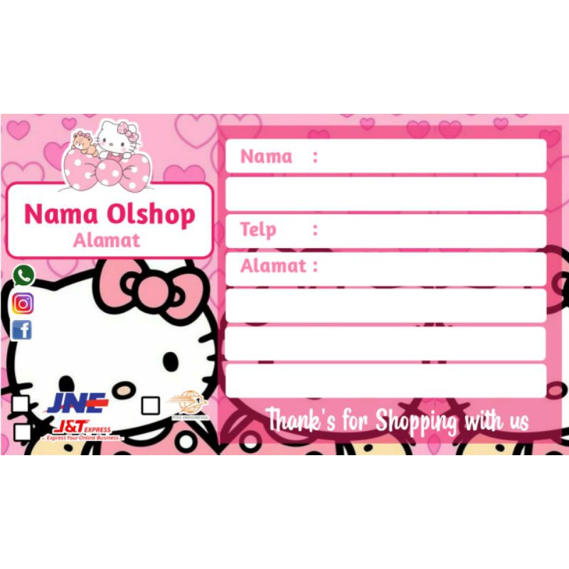 

Label Pengiriman BUKAN STIKER