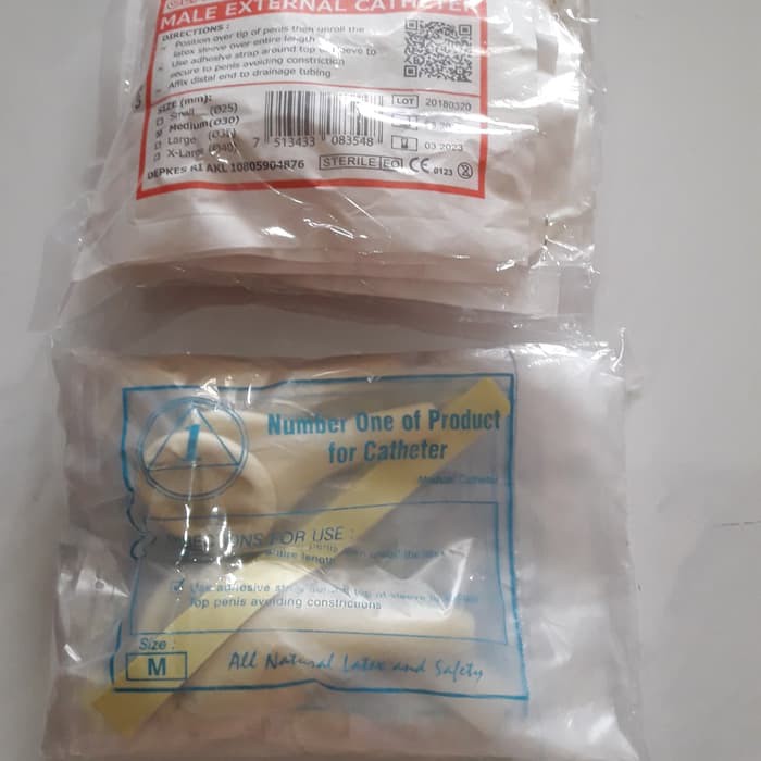 Kondom Kateter Condom Catheter Male Catheter S M L ISI 10