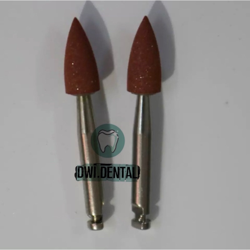 1pcs Dental bur rubber merah coklat low speed