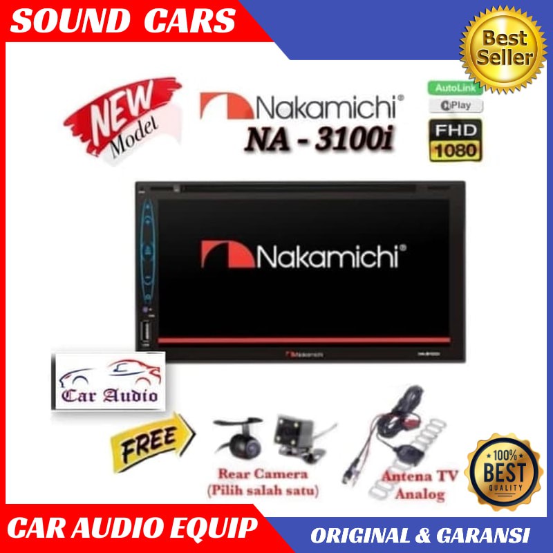 Head Unit Nakamichi Mirrorlink atau Tape Mobil Mirrorlink Double din Best Quality Garansi Original