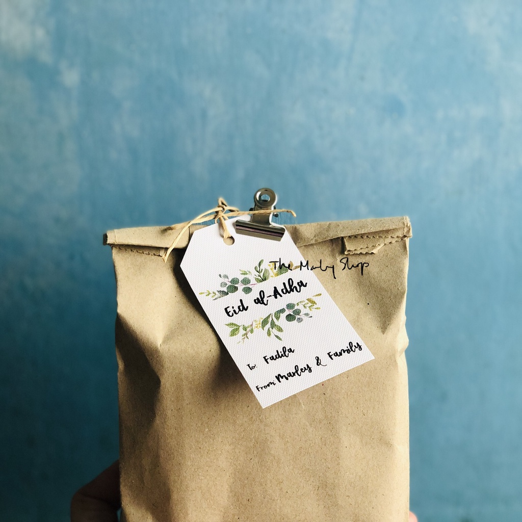 

Hangtag parcel lebaran tag souvenir gift tag Idul Adha kartu ucapan custom 01