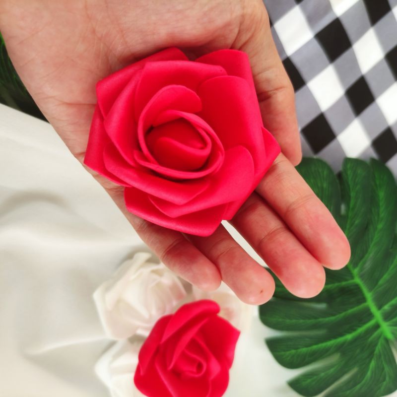 KEPALA BUNGA MAWAR FOAM