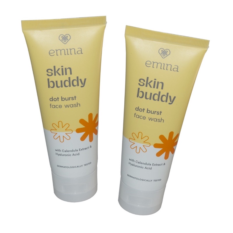 `ღ´ PHINKL `ღ´ ╰☆☆ 𝔢мιℕά ☆☆╮ Emina Skin Buddy Dot Burst Face Wash sabun cuci wajah bahan alami cocok untuk remaja anak kulit sensitif berjerawat