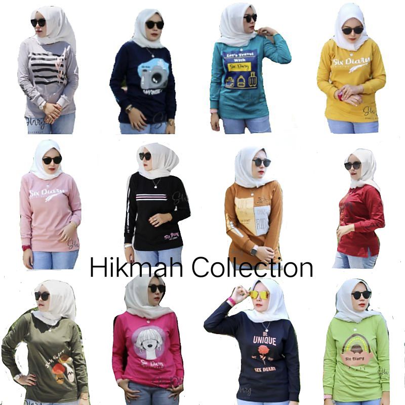 Kaos Import Terbaru Ld 110 / Kaos Wanita Lengan Panjang / Kaos Import Wanita / Atasan Kaos / Atasan 