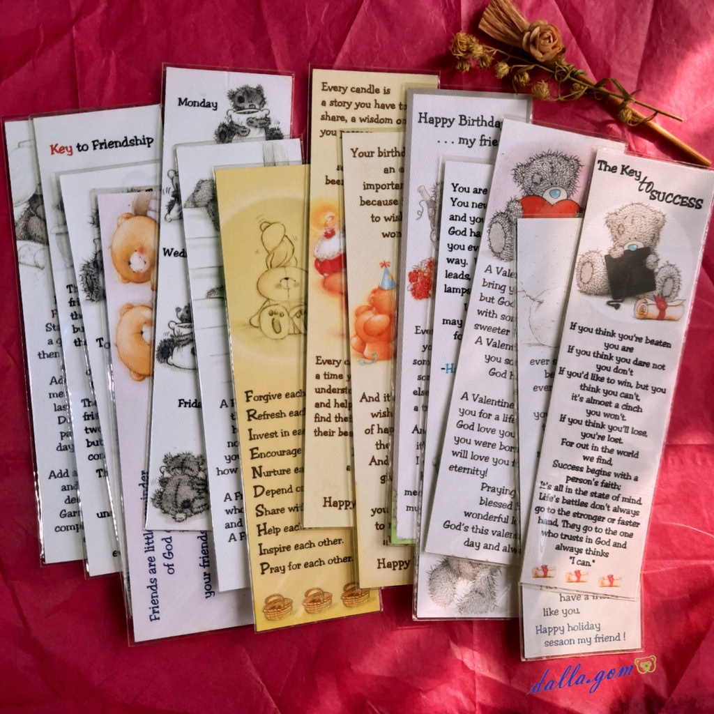 

Forever Friends Bookmark / Greeting Card / Kartu Ucapan / Pembatas Buku Forever Beruang Lucu