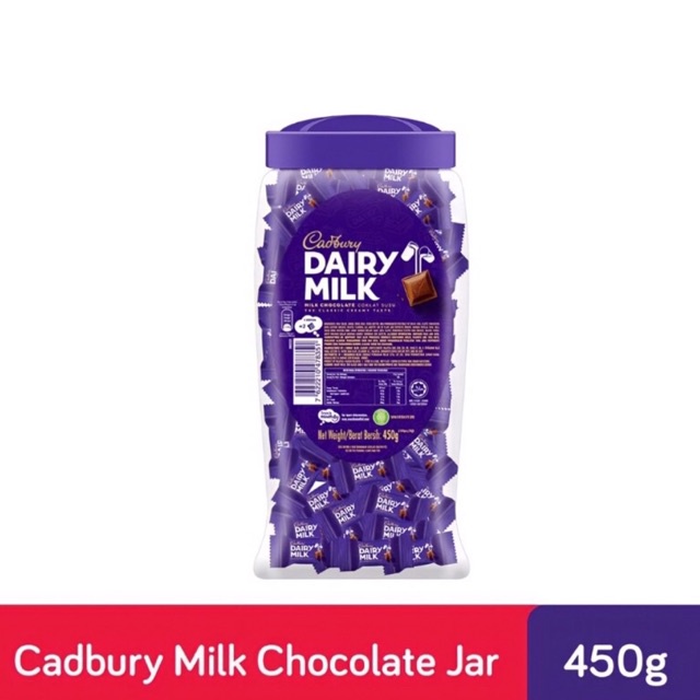 Cadbury Dairy Milk Mini Bites Toples isi 100 Ori Malaysia