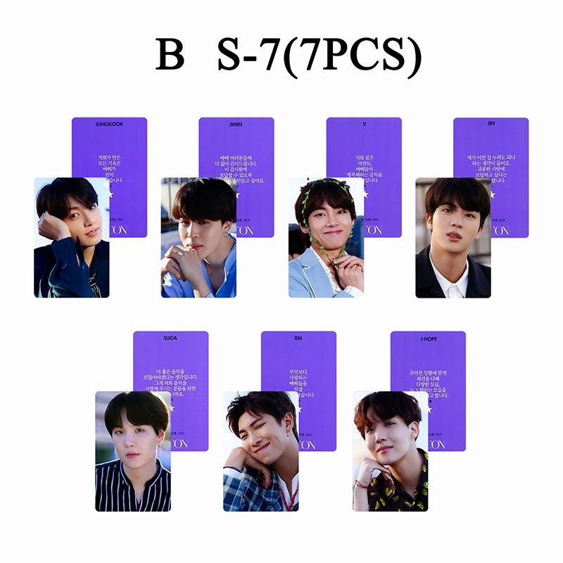 7pcs / set Kartu Pos Desain BTS DICON Untuk Koleksi