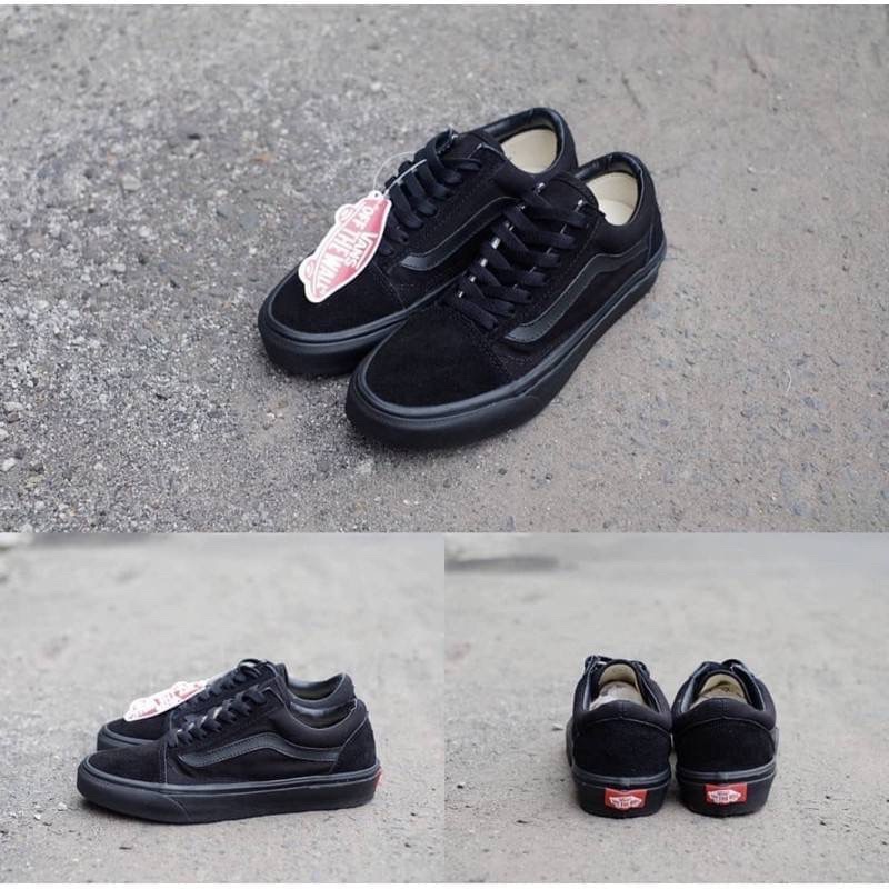 Vans old skool all black waffle IFC shoes mans n womens kasut pria