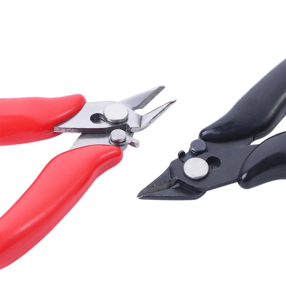 Lanfy Tang Mini Universal Untuk Wire Stripping Tang Siram Tajam Side Snips Diagonal with Lock Nipper Hand Tools Pemotong Kawat