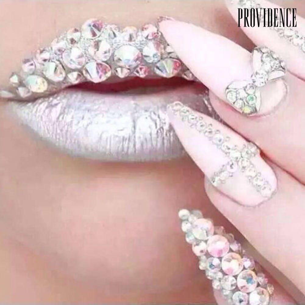 Providence Flat Back Nail Art Rhinestones Glitter Diamond Shape 3D Tips DIY Sticker Decor