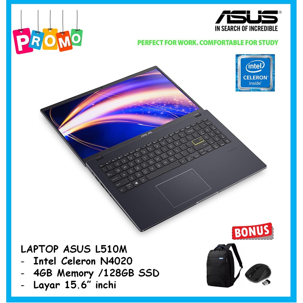Laptop ASUS L510M Intel Celeron N4020 4GB/128GB SSD 15.6