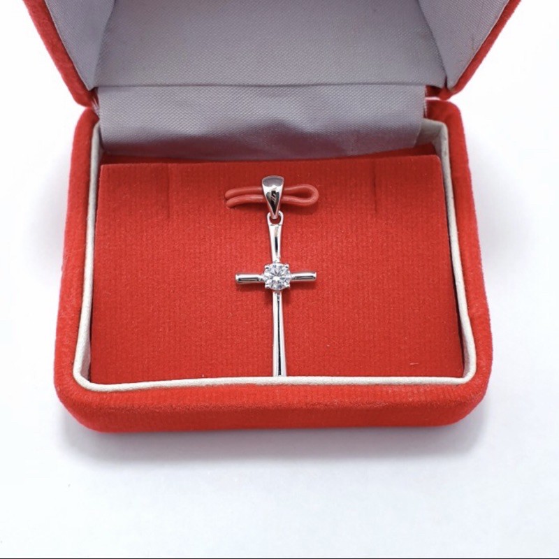 Liontin salib perak 925 lapis emas putih liontin wanita liontin pria liontin salib S418