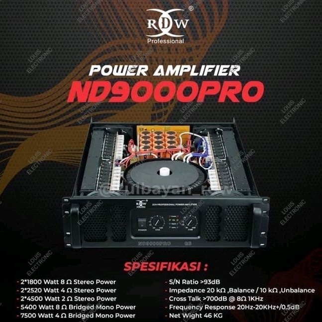 Power Amplifier RDW ND9000PRO ND 9000PRO ND 9000 PRO ORIGINAL