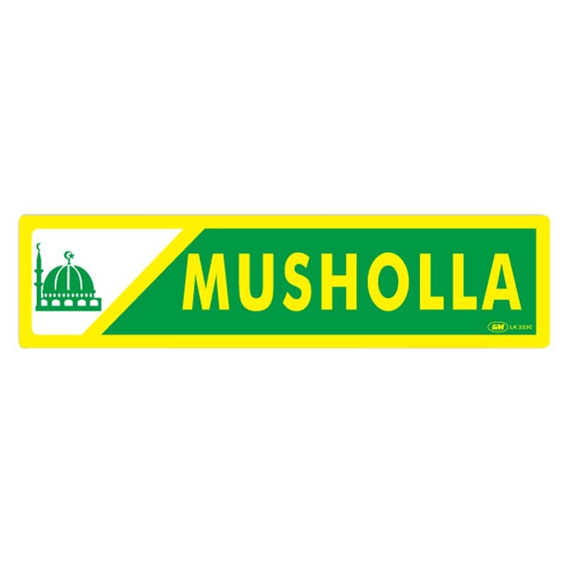 

Papan Tanda / Sign Board / Label Acrylic MUSHOLLA LK 223 C