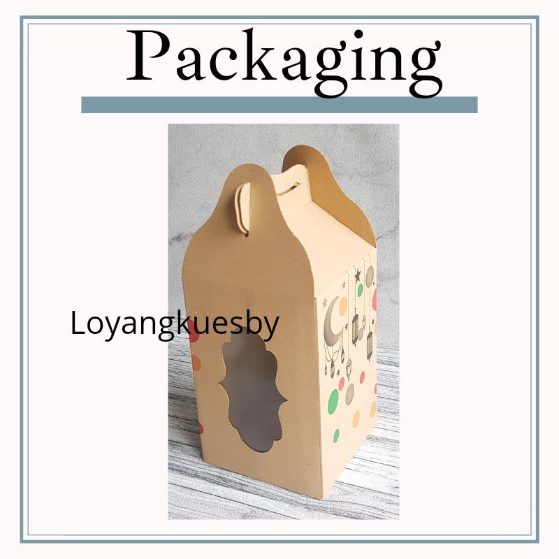 10 PC Box jinjing tenteng parcel lebaran toples 500 gram isi 3