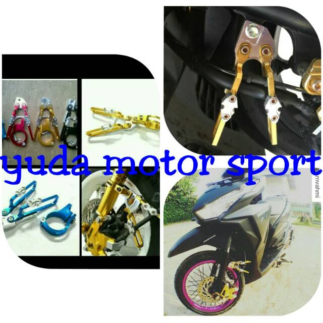 Variasi motor breket selang rem depan variasi