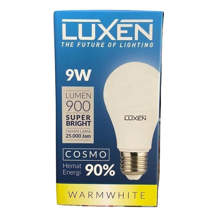 Luxen Lampu Led Bulb 9w 9 Watt 9 W 9Watt 9W Lampu Garansi 1 Tahun