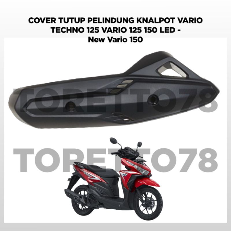 TAMENG KNALPOT ABS COVER KNALPOT ABS HONDA VARIO TECHNO VARIAN 2012 UP