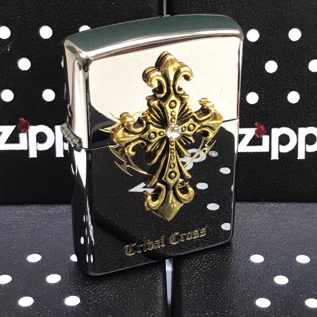 Zippo Motif Timbul TRIBAL CROSS/SALIB Kwalitas Super Premium/ Grade Ori