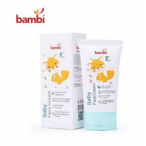 BAMBI Face Cream 50ml / cream muka bayi / tabir surya bayi