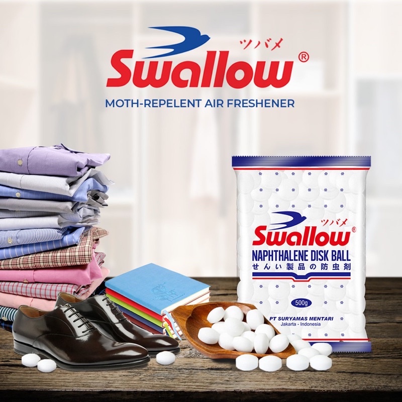 Swallow Naphthalene Disk Ball 500 g / Kamper Putih / Kapur Barus 500 gr