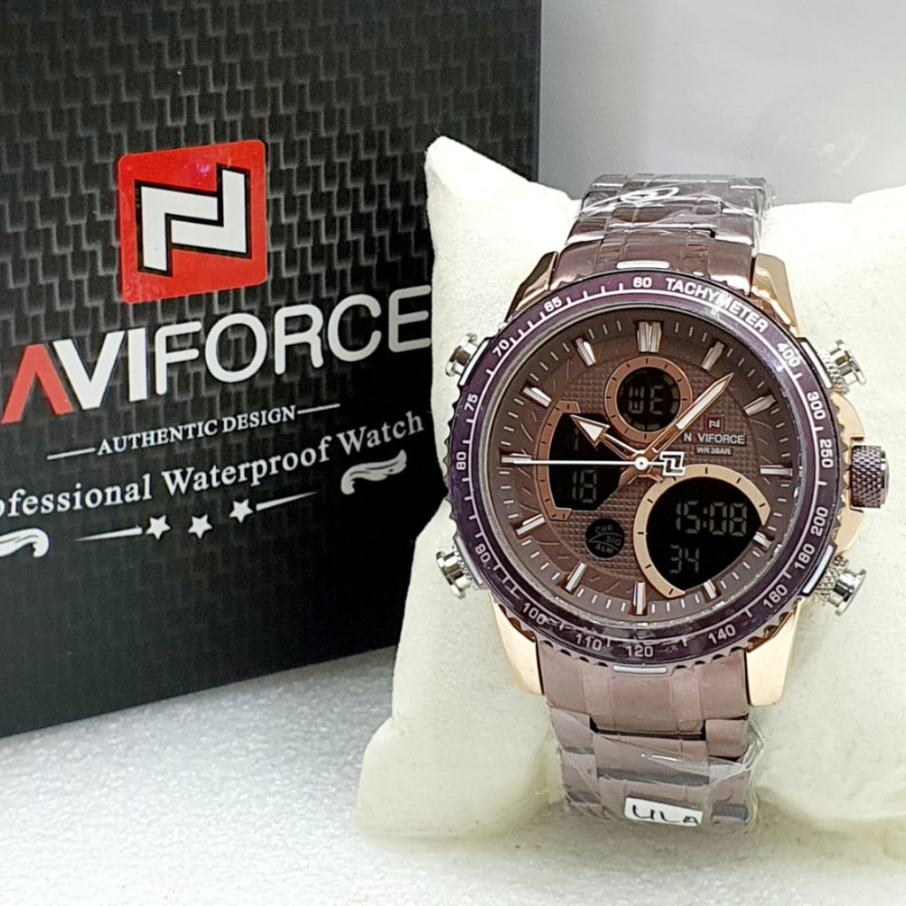 Jam Tangan Pria Naviforce NF9182 Dual Time | Jam Tangan Murah | Original Garansi Resmi.