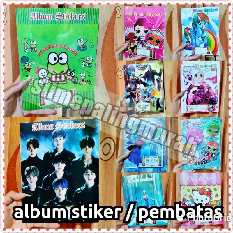 album stiker / album pembatas / album stickynote / album / buku stiker / wadah stiker /buku pembatas