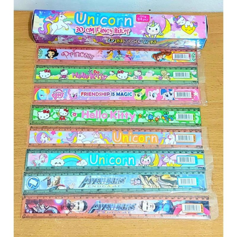 

penggaris mistar Panjang 30 cm Fancy karakter kartun lucu