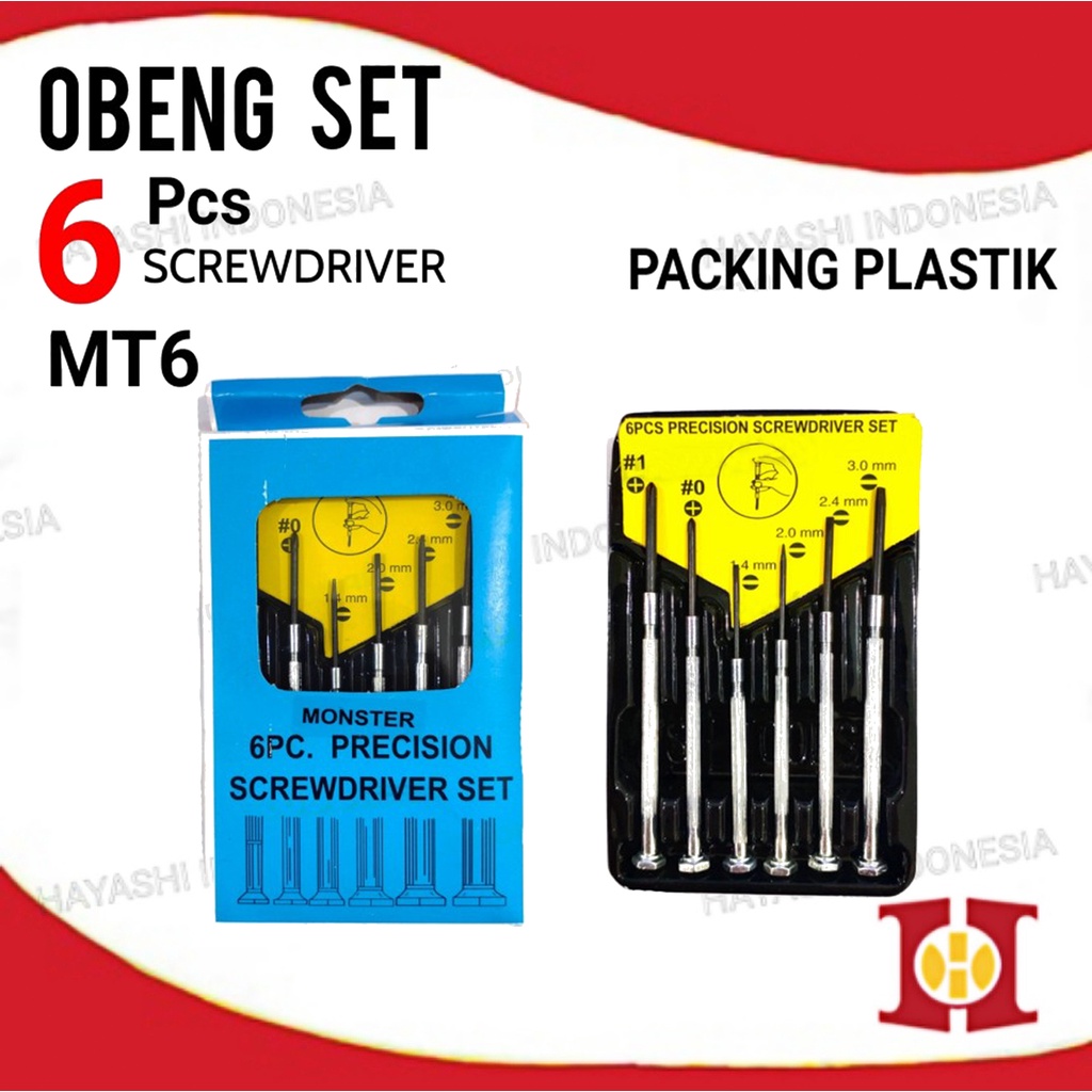 Obeng Jam 6 Pcs Obeng Set