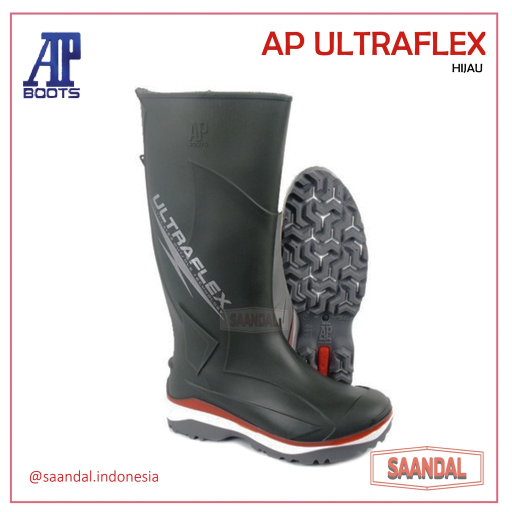 AP Ultraflex 2018 Safety Sepatu Boots Lentur Perikanan APD Perkebunan APD (BISA SATUAN COD)