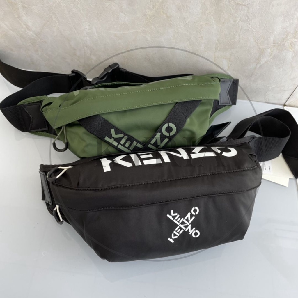 WAISTBAG TAS DADA PRIA SELEMPANG KZ CROSSLOGO