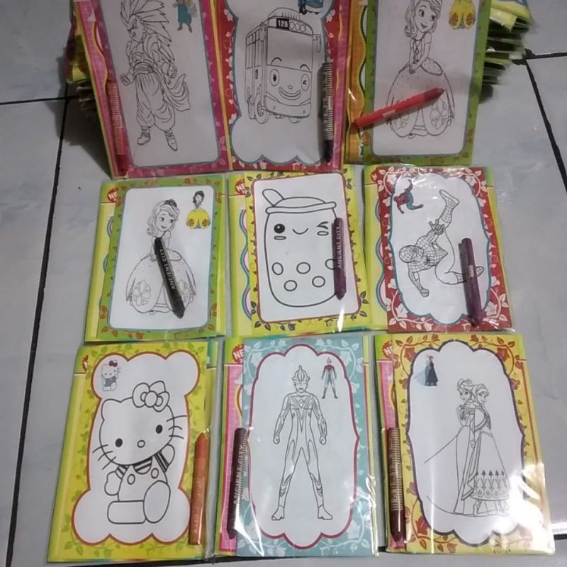 

mewarnai spidol/crayon isi 20 pcs/depan blakang bisa di gambar di lukis murah
