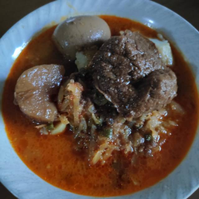 

lontong sayur komplit 2 porsi