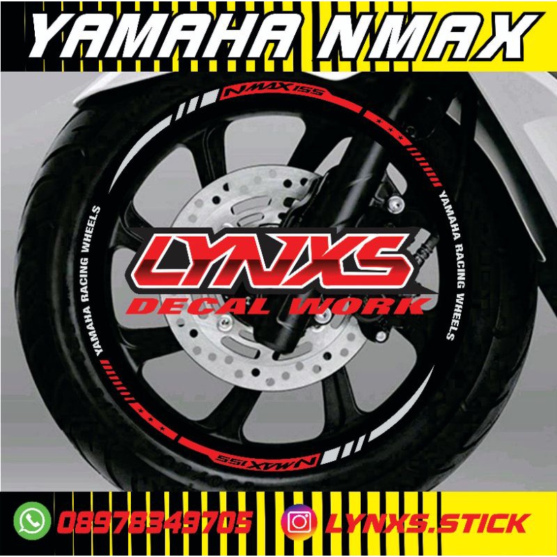 cutting Lis velg Yamaha nmax fullset