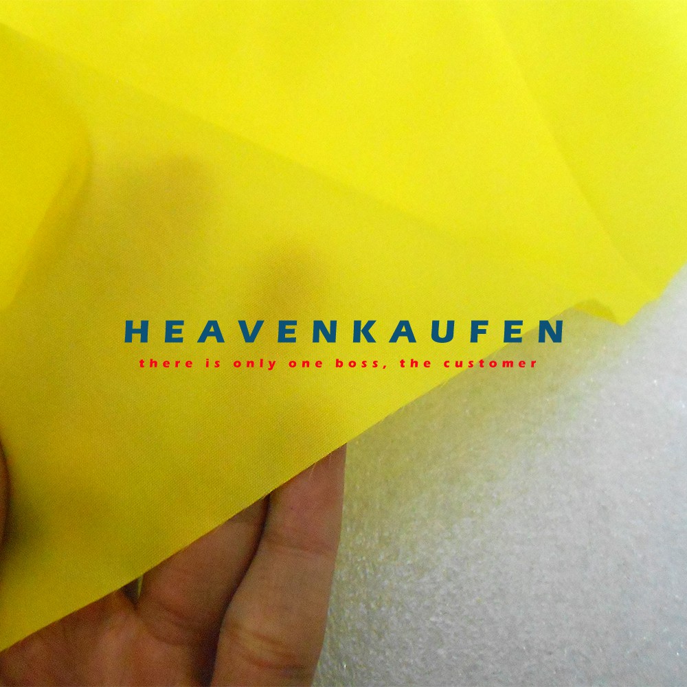 Bahan Kain Parasut Furing Warna Kuning Meteran Water Resistance