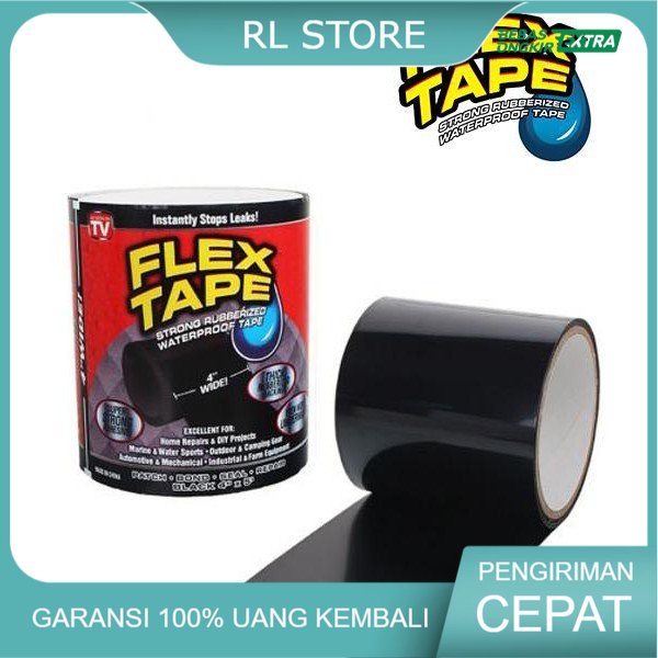 

Lakban ajaib Waterproof Perekat Serbaguna FLEX TAPE 4 x 1,5 m isolasi