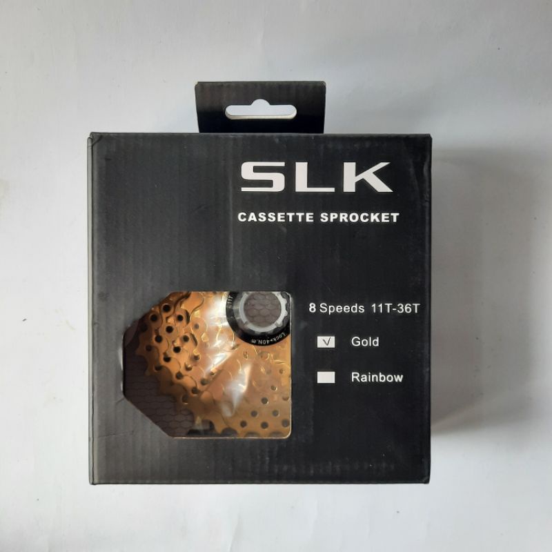 SLK CASSETE SPROCKET 8SPEED 11T-36T GOLD