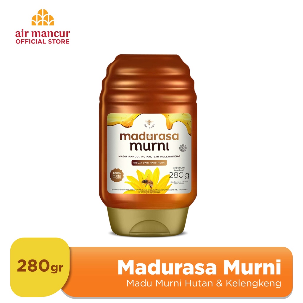 

Madurasa Murni 280gr - Madu Asli Randu Madu Hutan Kelengkeng