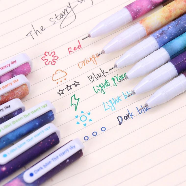 

NNN PULPEN GEL MOTIF 1 SET 6 WARNA TULISAN LUCU IMUT / BOLPEN GEL KARAKTER FS PP14 M0 JJR