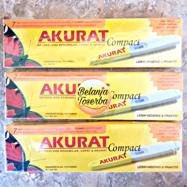 Test Pregnancy Akurat Compact / Tes Kehamilan Akurat Kompek / Uji HCG / Test akurasi kehamilan