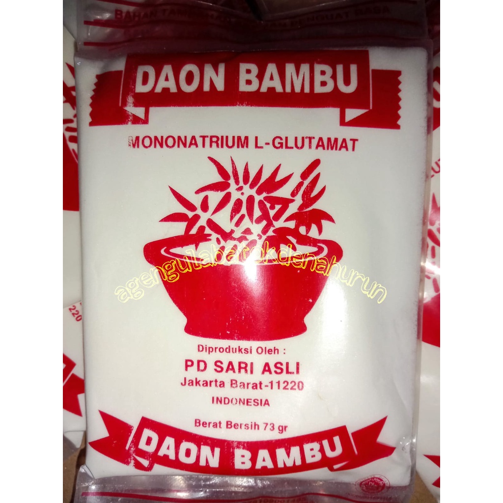 

Penyedap Rasa Daon Bambu Jumbo