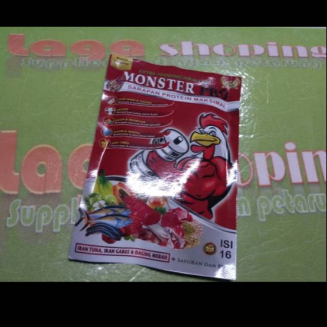 1 SASET MONSTER PRO jamu doping herbal kamlang sn monsterpro ayam tarung