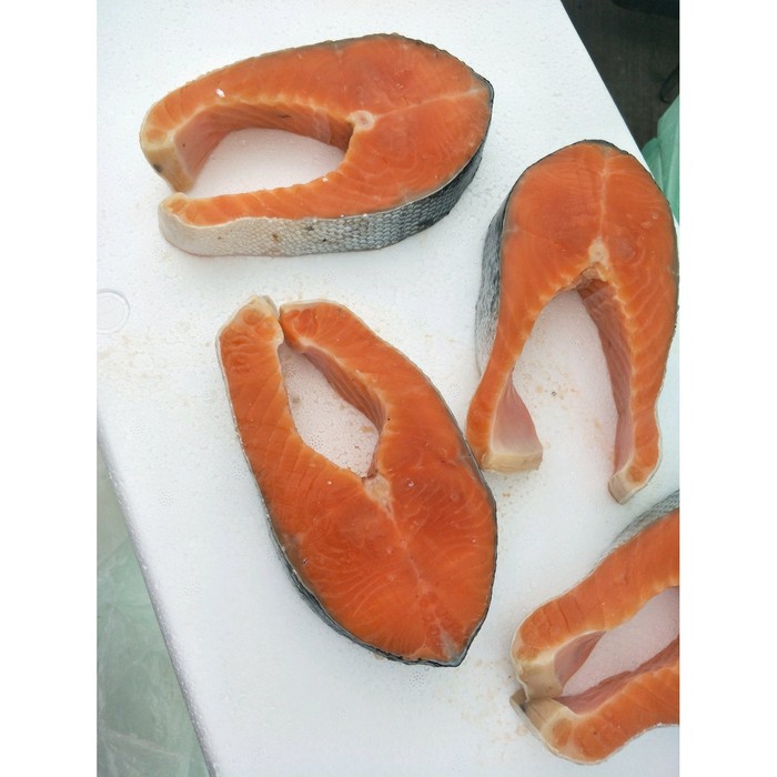 IKAN SALMON STEAK FROZEN (NORWEGIAN PREMIUM QUALITY) 500 GRAM