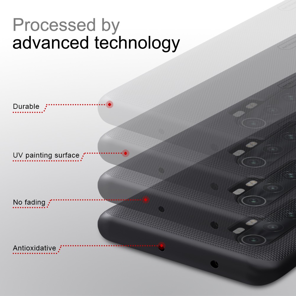 Hard Case Xiaomi Mi Note 10 Lite Nillkin Frosted Shield Casing Original
