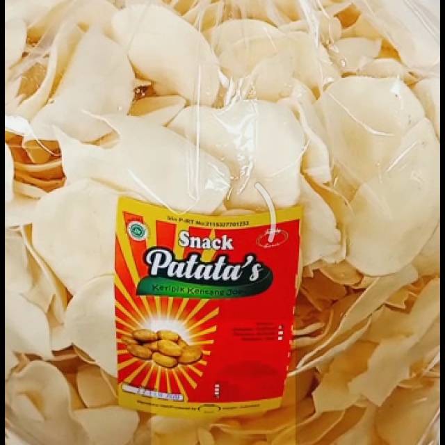 

Keripik kentang putih per 1kg renyah gurih