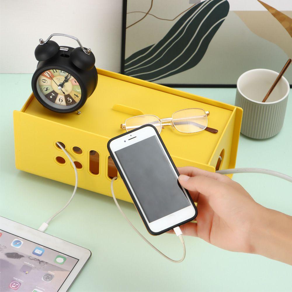 R-FLOWER Kotak Penyimpanan Kabel Multifungsi Safety Storage Line Management Socket Charger